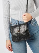 Cross Body Tas Totally Leder Pieces Grijs totally 17138919-vue-porte